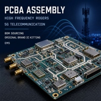 Assemblage de PCBA Rogers haute fréquence pour réseaux de télécommunications 5G, Sourcing de BOM, Kitting de CI, EMS