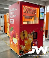 24-uurs automatische appel- en sinaasappelsap-automaat met QR-code betaling voor winkelcentra, vers fruit sap.