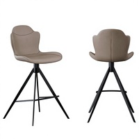 Tabouret de bar pivotant haut, style moderne minimaliste, luxe léger, bambou, usage domestique HD-7230D