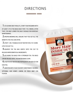 Tè Medicinale per la Crescita dei Capelli, 100% Ingredienti Botanici, Accelera la Crescita dei Capelli, Senza Zucchero, Uso per Adulti, 30 Bustine, Ricrescita Follicolare Sana - Product Image 6