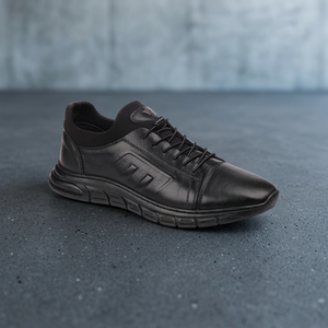 Chaussures de marche confortables pour hommes en cuir véritable M271-1 de haute qualité, style sportif, automne-hiver, antidérapantes, à lacets, semelle EVA - Product Image 3