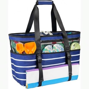 Bolsa de Playa Reutilizable, Ecológica, Reciclada, con Impresión de Logotipo Personalizado, Tamaño Grande, Lisa, para Compras, Muestra Gratis - Product Image 1