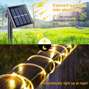 <span class=keywords><strong>Luces</strong></span> Decorativas Solares LED para <span class=keywords><strong>Jardín</strong></span>, Patio y Caminos, Guirnalda <span class=keywords><strong>de</strong></span> <span class=keywords><strong>Luces</strong></span> <span class=keywords><strong>de</strong></span> <span class=keywords><strong>Navidad</strong></span>, Tubo Flexible Impermeable IP65, Alimentado por Energía Solar - Product Image 2
