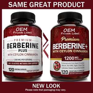 プレミアムベルベリンHCL 1200mgカプセル、純粋な真のセイロンシナモンサプリメント、成人1200mgベルベリン<span class=keywords><strong>HCI</strong></span>ルートピル - Product Image 6