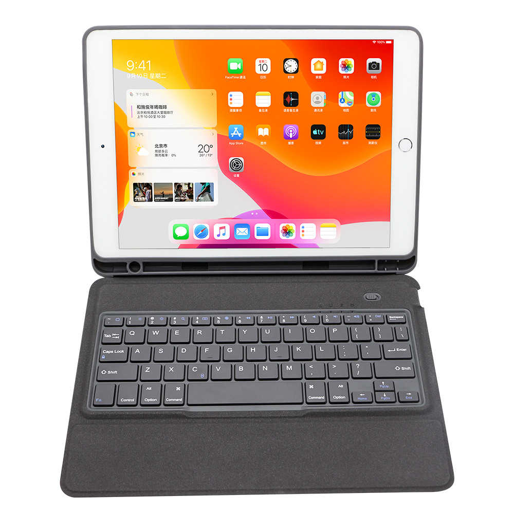 Новое поступление 2020 Bluetooth беспроводной чехол для клавиатуры TPU для нового iPad 10,2 дюйма