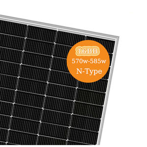 แผงโซลาร์เซลล์ประสิทธิภาพสูงแบบ N-Type สองหน้า กำลังไฟ 570w 575w 580w โมดูล PV - Product Image 1