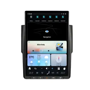 Android 13 14,4 Zoll Android GPS-Navigation Autoradio für Dodge Ram Auto AC 2013-2019 Funkplayer mit vertikellem Bildschirm im Tesla-Stil