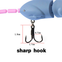 Vente en gros de leurres flottants articulés en forme de souris, 12 couleurs, 15,5 cm, 15,5 g, appât dur bionique pour le black-bass, le brochet et le poisson-chat