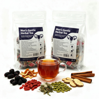 Tisane Douce aux Herbes pour Hommes, Sachets de Thé Pyramidaux Personnalisés OEM à Mélange Herbal Naturel Quotidien pour Hommes, 30 Sachets