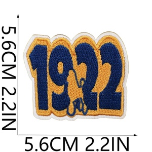 แพทช์ปักลายเชนิลล์ Sigma Gamma Rho ปี 1922 สำหรับสตรีนักศึกษา ลายพุดเดิ้ลสวยงาม รีดติดเสื้อแจ็คเก็ต ขายส่ง - Product Image 4