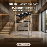 Système de support de toiture temporaire galvanisé à chaud, échafaudage mobile portable pour travaux de construction, d'entretien et de réparation