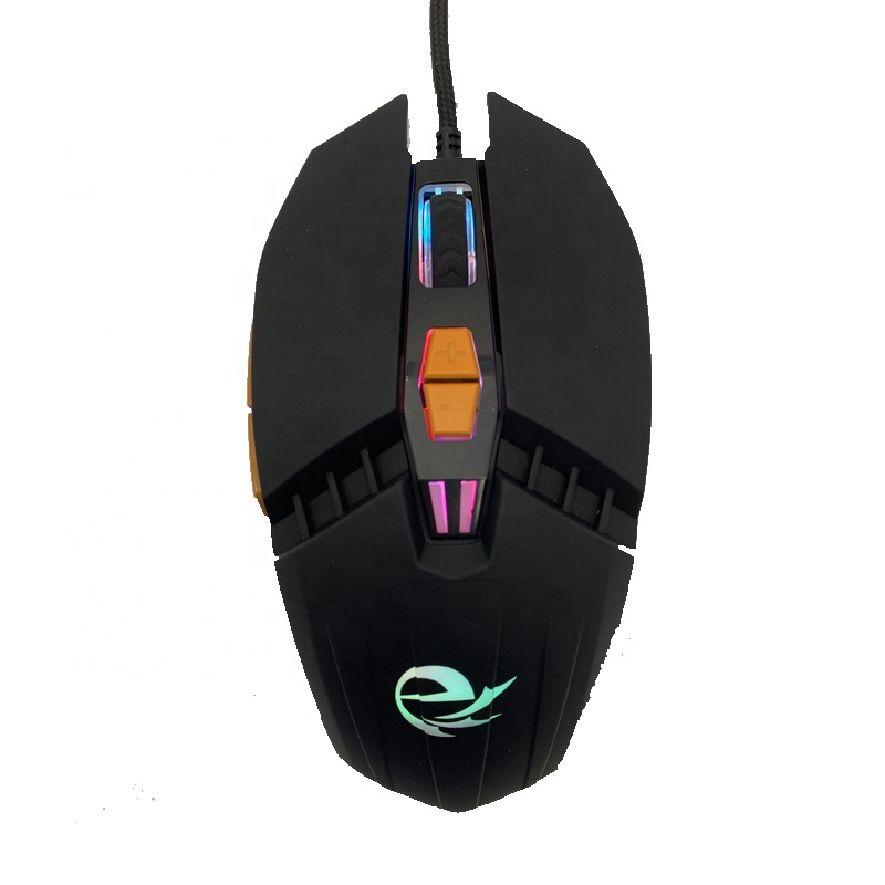 Новая супер удобная эргономичная мышь 7D с дышащей светодиодной подсветкой, мышь 3600 точек/дюйм для профессиональных геймеров