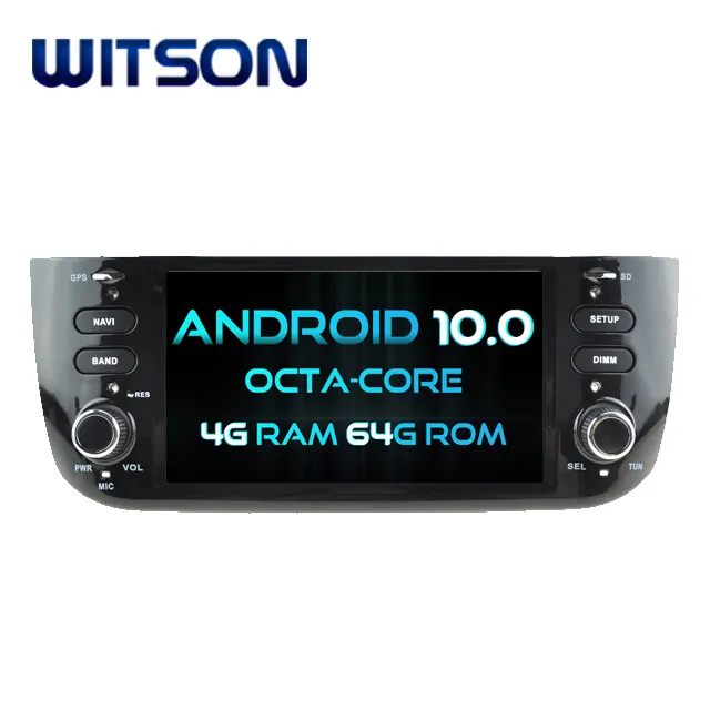 WITSON ANDROID 10.0 araç DVD oynatıcı oynatıcı FIAT LINEA için yeni FIAT GRANDE PUNTO 2009 2012 4G DDR3 64GFLASH