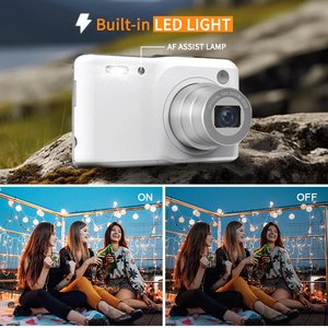 Appareil photo numérique au design ultra-plat DC126C, zoom optique 6x, autonomie de la batterie longue durée, imagerie professionnelle 8MP, vidéo 4K, reconnaissance faciale - Product Image 5