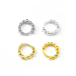 Hoop Earrings 18K Gold Plated Round <b>Ear</b> <b>Clips</b> Unisex Everyday Wear - Product Image 4
