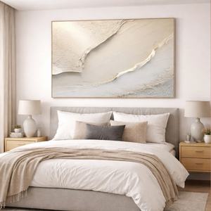 Arte Mural Original Personalizado, Decoración del Hogar, Pintura al Óleo Artística Estética Texturizada en 3D Pintada a Mano sobre Lienzo para Espacios Modernos - Product Image 1