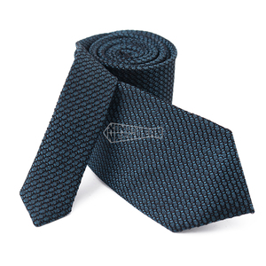 Cravate en grenadine tissée en soie personnalisée Cravate florale inspirée des cravates unisexes à rayures de créateur - Product Image 2
