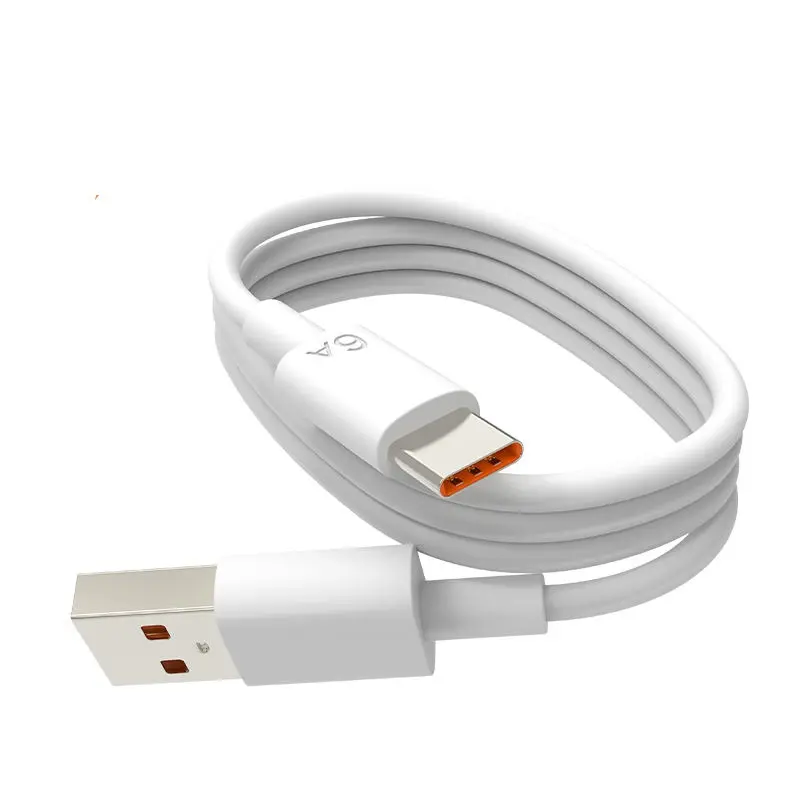 1M 66W High quality 6A high power Super Fast charging cable usb c type c data cable For Huawei