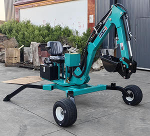 15hp CE EPA Euro 5 Small Garden Digger machermo trainabile Mini scavatrice con motore rotativo - Product Image 2