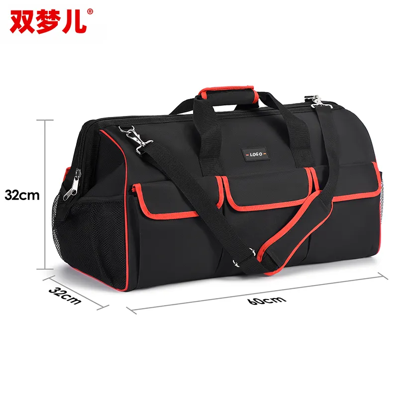 Manufacturers direct multi-functional canvas large thick wear-resistant portable tool kit hardware repair tool bag