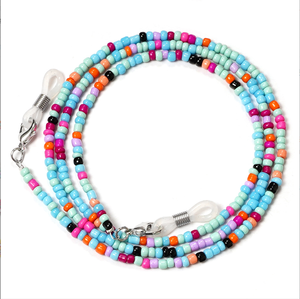 Chaîne de <span class=keywords><strong>lunettes</strong></span> de soleil perlées colorées à la mode <span class=keywords><strong>cordon</strong></span> de cou anti-perte pour accessoires de <span class=keywords><strong>lunettes</strong></span> - Product Image 6