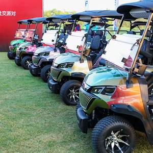 Aanpasbare elektrische high-performance populaire nieuwe design golfkar 4-persoons verhoogd met sfeerverlichting 48V lithium batterij 5KW - Product Image 3