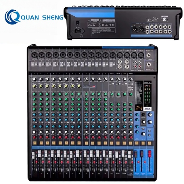 MG20 MG06X MG10XU Professional Digital Audio Mixer with Metal Construction DJ Controller Sound System for Recording Studio