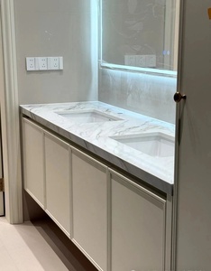 <span class=keywords><strong>Mobile</strong></span> <span class=keywords><strong>Bagno</strong></span> Personalizzato con Lavabo Integrato, Armadietto Bianco Opaco, Ideale per <span class=keywords><strong>Bagno</strong></span> Principale e Camera da Letto con <span class=keywords><strong>Bagno</strong></span> - Product Image 1