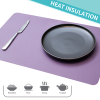 Tapis de table en silicone de qualité alimentaire réutilisable, design personnalisé, imprimé tendance, pour la table à manger, le comptoir de cuisine, pour un usage domestique
