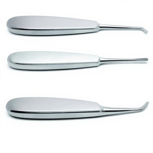 Instruments dentaires manuels chirurgicaux Ruya, jeu d'élevateurs Wawrick James 2,2 mm droit/gauche, extracteur de dents droit en acier inoxydable - Product Image 1