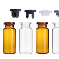 Flacon en verre de 30 ml avec bouchon en caoutchouc pour liquides photosensibles, protection contre la lumière