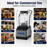 Mixeur Électrique Commercial 2200W Multifonctionnel pour Smoothies, Jus de Fruits, Broyeur et Robot Culinaire de Haute Qualité