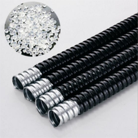 Conduit/tuyau/tuyau/tube flexibles en acier inoxydable avec gaine en PVC pour la protection des câbles électriques Forme ondulée JUWANTE Marque Guangzhou
