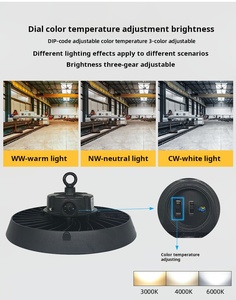 Cổ phiếu trong USA Canada công nghiệp đèn trần nhiều Power CCT Dip lựa chọn IP65 cảm biến chuyển động 240 Wát UFO Led cao bay ánh sáng - Product Image 6
