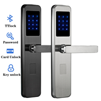 Système de serrure de porte numérique pour hôtel avec logiciel, étanche, en acier inoxydable 304, serrure intelligente à code, serrure de porte numérique RFID