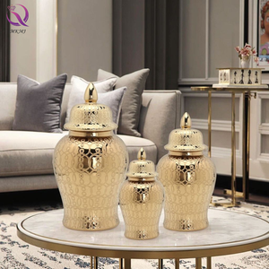 Décoration en céramique galvanisée européenne <span class=keywords><strong>de</strong></span> luxe grand pot général en céramique porcelaine artefact décoration <span class=keywords><strong>de</strong></span> vase à fleurs - Product Image 5