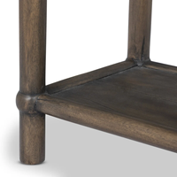 Table basse ronde en bois massif de style vintage américain, petite table basse de style antique pour la maison, directement de l'usine