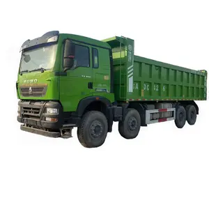 중국 수출 Sinotruk 8x4 HOWO 덤핑 트럭 3 톤 크레인 평판 트럭 12 휠러 371hp 덤퍼 30 톤 커민스 티퍼 덤프 트럭