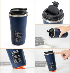 แก้วกาแฟกันหก 380 มล. 520 มล. แก้วกาแฟแบบดูดติดแน่น ไม่หก แก้วกาแฟแบบพกพา แก้วเก็บความร้อนสุญญากาศ ของขวัญส่งเสริมการขาย - Product Image 4