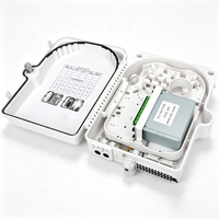 Caja de Distribución de Fibra Óptica Impermeable FDB de 24 Núcleos, Montaje en Pared/Poste, Caja Divisora de Fibra Óptica para Exteriores ODP/NAP, Caja Terminal CTO