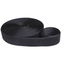 Sangle auto-agrippante réutilisable en tissu non brossé, extensible, à boucles souples et non pelucheuses, découpée à la forme