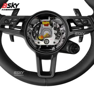 Adaptateur de volant en cuir <span class=keywords><strong>SC</strong></span> adapté aux ventes directes d'usine <span class=keywords><strong>Porsche</strong></span> 718 991 <span class=keywords><strong>911</strong></span> Panamera Cayenne Cayman Boxster - Product Image 4