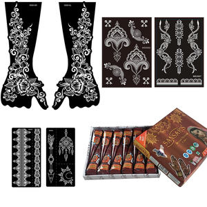 Geçici dövme şablonu için kullanılan Kaveri Neha macun <span class=keywords><strong>Mehndi</strong></span> ambalaj doğal siyah kına koni vücut boyama kına krem - Product Image 6