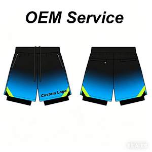 Pantalones Cortos de Running de Montaña Personalizados OEM, Pantalones Cortos de Carreras de Maratón para Exteriores, Transpirables, Anti-sudor, <span class=keywords><strong>2</strong></span> <span class=keywords><strong>en</strong></span> <span class=keywords><strong>1</strong></span>, Antideslizantes - Product Image 1