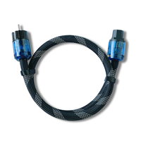 Câble d'alimentation HiFi 10AWG OD17MM 1M OFC conducteur cuivre blindage cordon d'alimentation haut de gamme cordon secteur secteur avec prise US + connecteur IEC C13