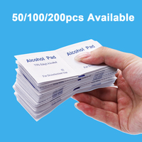 Lingettes alcoolisées pour adultes 50/100/200 PCS 3*6cm Lingettes humides de nettoyage pour la maison