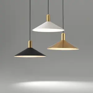 Avrupa Modern tasarımcı Bar Cafe yemek odası Led kolye ışıkları basit metal avize lamba