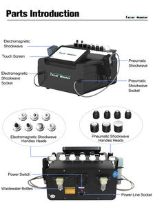 Terbaru 2 dalam 1 peralatan pijat tubuh pneumatik & elektromagnetik terapi kejut - Product Image 5