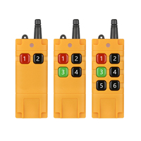 Télécommande industrielle sans fil à 4 boutons avec code d'apprentissage Construction métallique Portée de 100 à 500m Batterie AAA pour l'hydraulique