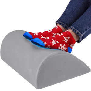 ที่วางเท้าแบบโฟมรองนอนตามหลักสรีรศาสตร์หมอนที่วางเท้าใต้โต๊ะครึ่งดวงจันทร์สำหรับรองรับ<span class=keywords><strong>ขา</strong></span>บนเครื่องบินสำนักงาน - Product Image 1